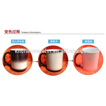 11oz Plain Color Changing Ceramic Magic mug